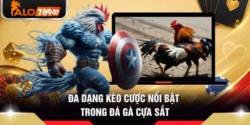 Đa dạng kèo cược nổi bật trong đá gà cựa sắt